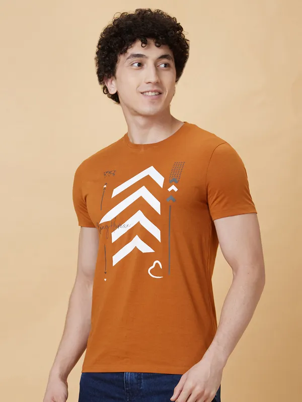 Being Human Men  T-Shirts-Sudan Brown